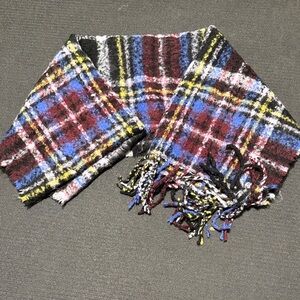 Nordstrom Plaid Scarf - Red, Blue, Yellow, Black